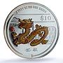 Singapore 10 dollars Year Dragon Piedfort KM-174a PF 69 NGC silver coin 2012