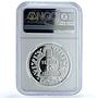 Ukraine 10 hryvnias Prince Askold KM-86 History Ship PF 69 NGC silver coin 1999