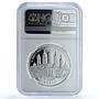 Ukraine 10 hryvnias Lviv KM-522 UNESCO City Theatre PF 69 NGC silver coin 2008