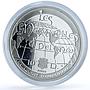 Andorra 10 diners Christ Redeemer Brazil KM-429 Wonders Statue silver coin 2009