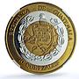 Guatemala 10 quetzales Quetzal RE X#2c.1 Bird Tower PF 67 NGC trimetal coin 1995