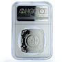 Kazakhstan 500 tenge Pendant KM-302 Treasures Art PF 70 NGC silver coin 2015
