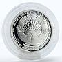 Tajikistan 1 tanga Ismail Samani proof silver coin 2001