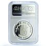 Philippines 200 piso Mindoro Buffalo KM-248 WWF Bull PF 69 NGC silver coin 1987