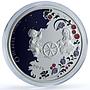 Niue 1 dollar Libra Coloured Zodiac Signs Scales proof silver coin 2019