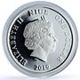 Niue 1 dollar Sagittarius Coloured Zodiac Signs Archer proof silver coin 2019