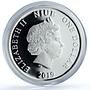Niue 1 dollar Capricorn Coloured Zodiac Signs Goat proof silver coin 2019