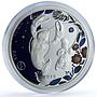 Niue 1 dollar Cancer Coloured Zodiac Signs proof silver coin 2019