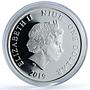 Niue 1 dollar Pisces Coloured Zodiac Signs Fish proof silver coin 2019