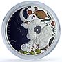 Niue 1 dollar Taurus Coloured Zodiac Signs Bull proof silver coin 2019