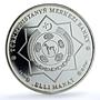 Turkmenistan 50 manat National Currency Coloured KM-182 proof silver coin 2013