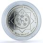 Turkmenistan 50 manat National Currency Coloured KM-182 proof silver coin 2013