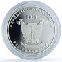 Cameroon 500 francs Swallow Nest Palace Birds Ship proof-like silver coin 2021