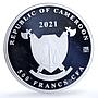 Cameroon 500 francs Swallow Nest Palace Birds Ship proof-like silver coin 2021