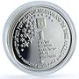 Israel 1 sheqalim Abraham Three Angels KM-409 Biblical Art silver coin 2006