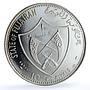 Fujairah 10 riyals Apollo XIV KM-22 Space Moon Landing Rocket silver coin 1970