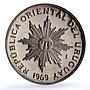 Uruguay Various Set Oriental Republic Patterns KM-Pn87 proof silver coin 1969
