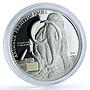 Ivory Coast 1000 francs Mammoth KM-6 Prehistoric Animals Fauna silver coin 2010
