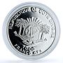 Ivory Coast 1000 francs Mammoth KM-6 Prehistoric Animals Fauna silver coin 2010