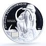 Ivory Coast 1000 francs Mammoth KM-6 Prehistoric Animals Fauna silver coin 2010