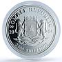 Somalia 2000 shillings Elephant KM-187 African Wildlife proof silver coin 2004
