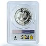 Portugal 100 escudos Canary Islands Probe KM-646a Ship PR 69 PCGS Ag coin 1989