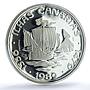 Portugal 100 escudos Canary Islands Probe KM-646a Ship PR 69 PCGS Ag coin 1989