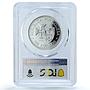 Portugal 100 escudos Madeira Porto Probe KM-647a Ship SP69 PCGS silver coin 1989