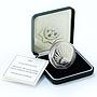 Turkmenistan 500 manat Discovery of Ak Bugday wheat octagonal silver coin 2004