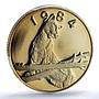 Panama 20 balboas Conservation Wildlife Puma Cat Fauna PR69 PCGS gold coin 1984