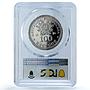 Portugal 100 escudos Football Cup Mexico Essai KM-637a SP 66 PCGS Ag coin 1986