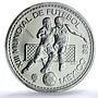 Portugal 100 escudos Football Cup Mexico Essai KM-637a SP 66 PCGS Ag coin 1986
