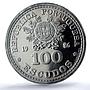 Portugal 100 escudos Football Cup Mexico Essai KM-637a SP 66 PCGS Ag coin 1986