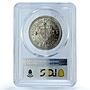 Portugal 100 escudos Nuno Tristao Essai KM-640 Ship SP 67 PCGS CuNi coin 1987