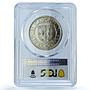 Portugal 100 escudos Bartolomeu Dias Probe KM-642a Ship SP67 PCGS CuNi coin 1988