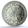 Portugal 100 escudos Diogo Cao Probe KM-641a SP 69 PCGS silver coin 1987