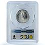 Italy Vatican 10 lire Sede Vacante Dove Sun KM-21 MS67 PCGS silver coin 1939