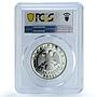 Russia 1 rouble Conservation Red Book Wild Dog Wolf PR69 PCGS silver coin 2005