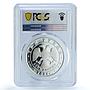 Russia 3 roubles Lunar Calendar Year of the Dog PR69 PCGS silver coin 2006