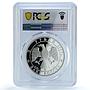 Russia 3 roubles Protect Our World Polar Bear Walrus PR68 PCGS silver coin 1997