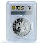 Russia 3 roubles Lunar Calendar Year of the Rat Mouse PR69 PCGS silver coin 2008