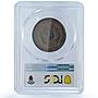 Argentina 2 centavos Republic Coinage Libertad KM-33 MS62 PCGS bronze coin 1892