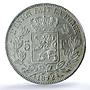 Belgium 5 francs King Leopold II Coinage KM-24 UNC PCGS silver coin 1872