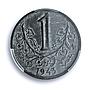 Czech Bohemia Moravia koruna German Occupation Coinage KM-4 MS63 PCGS coin 1943