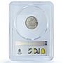 Spain 50 centimos King Alfonso XIII Coinage Mark SMV MS62 PCGS silver coin 1904