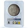 Ecuador 5 sucres Republic Coinage Antonio Sucre KM-79 MS64 PCGS silver coin 1944