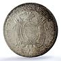 Ecuador 5 sucres Republic Coinage Antonio Sucre KM-79 MS64 PCGS silver coin 1944