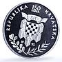 Croatia 150 kuna Franjo Tudman KM-59 History Politics proof silver coin 1997