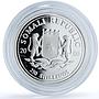 Somalia 250 shillings Elephant KM-197 African Wildlife proof silver coin 2006