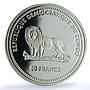 Congo 10 francs Green Butterfly KM-60 Wildlife Protection Fauna silver coin 2002